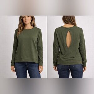 Victoria's Secret Olive Green Open-Back Sweatshirt